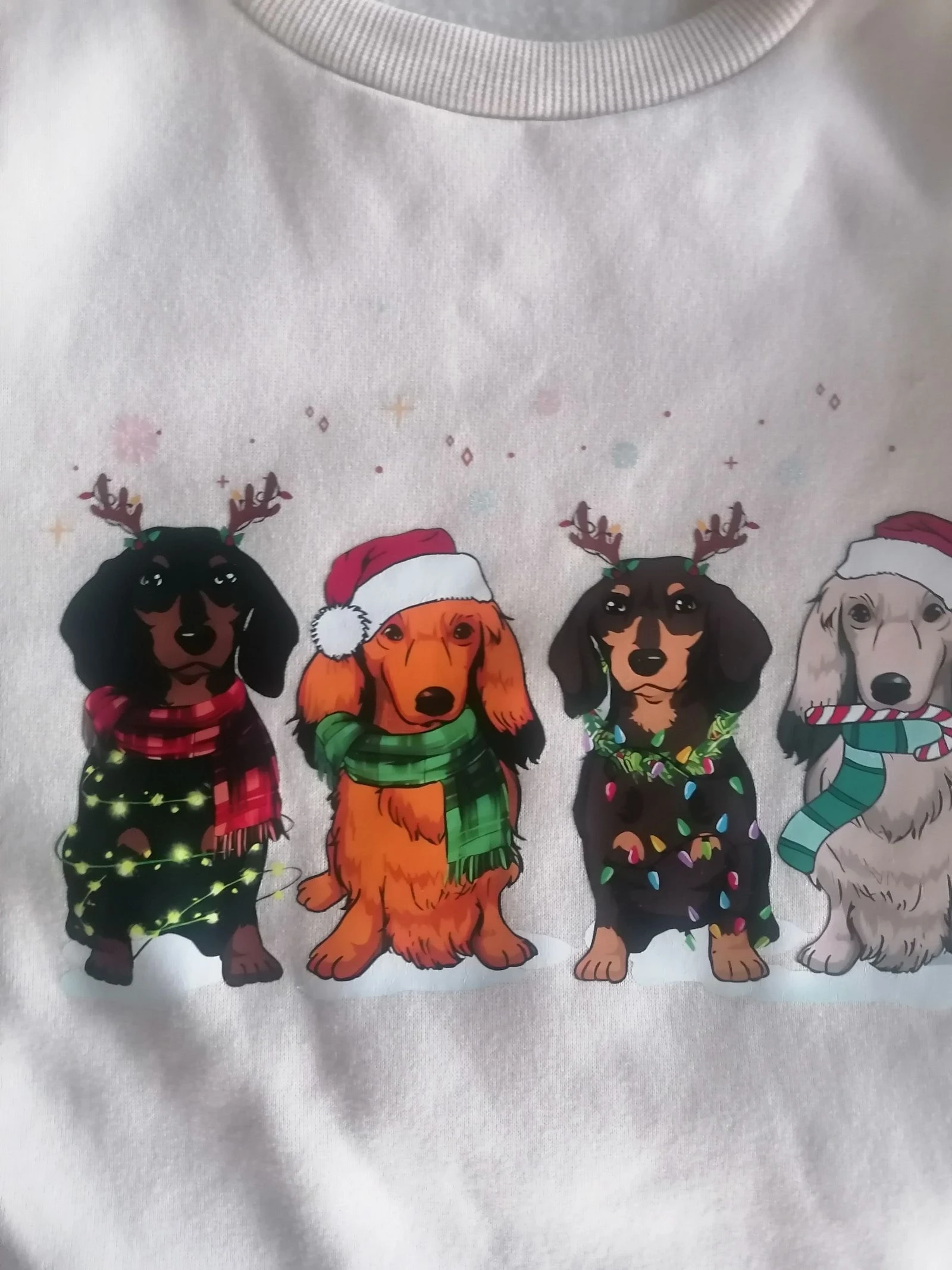 Kersttrui met honden van fleece voor meisjes van 11 jaar 👧🏻 – photo 2